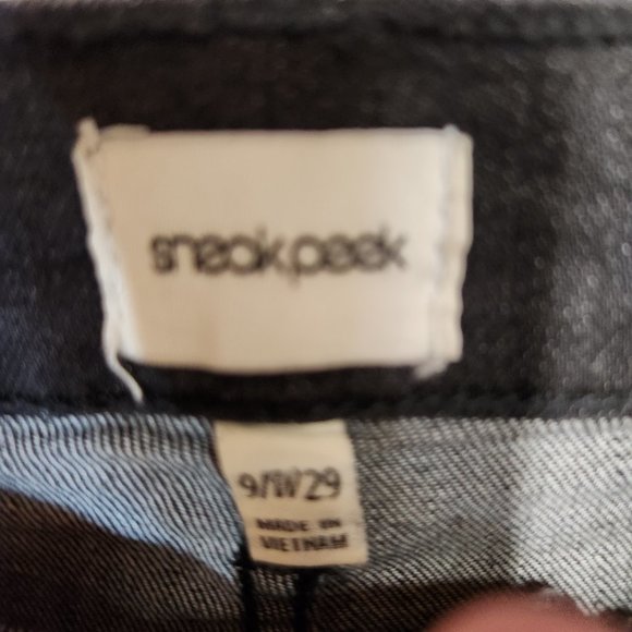 Sneak Peek Ripped Flare Jeans Black - Medium - Picture 2 of 4